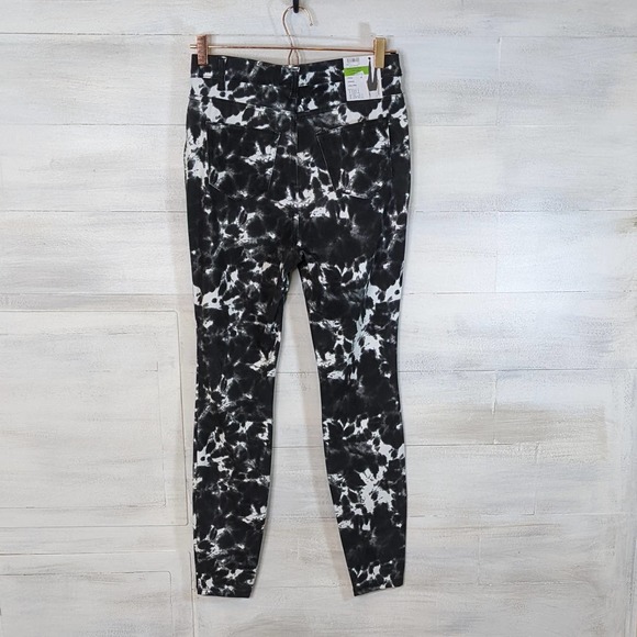 Time and Tru Black and White High Waist Stretch Jeggings Size M (8-10) NWT - Picture 3 of 4